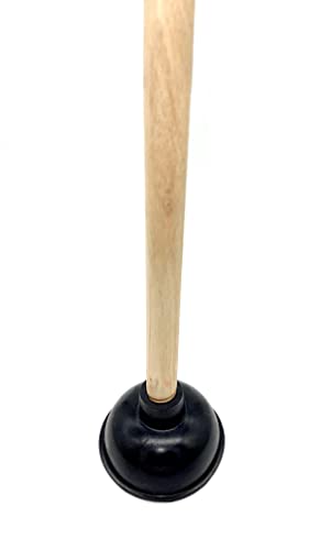 TIJAR® Ventouse à manche long, ventouse super solide et durable pour la cuisine et la salle de bain, ventouse à aspiration extrême pour déboucher les éviers, baignoires, douches (10 cm) Cover