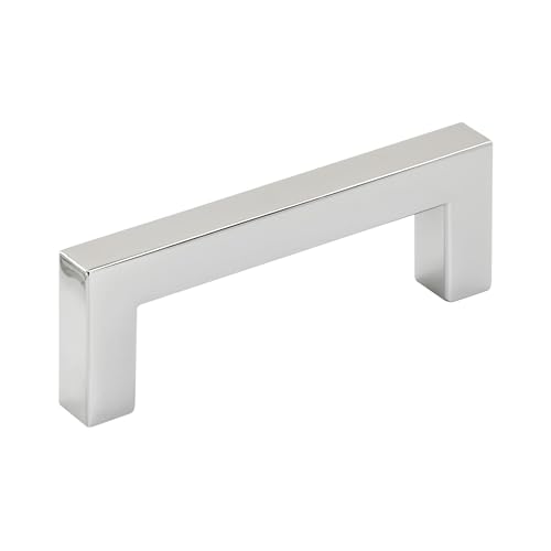 Amerock Monument 3 inch (76mm) Center-to-Center Polished Chrome Cabinet Pull - 10 Pack