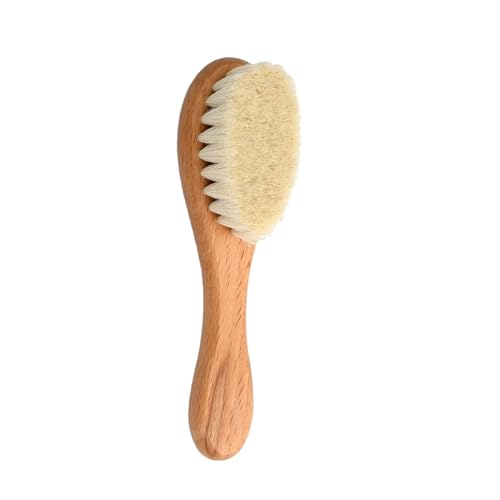 Cepillo Pelo Bebé con Cerdas Suaves, Cepillo Bebé y Peine Recién Nacido, Set de Cuidado para el Cuero Cabelludo Delicado