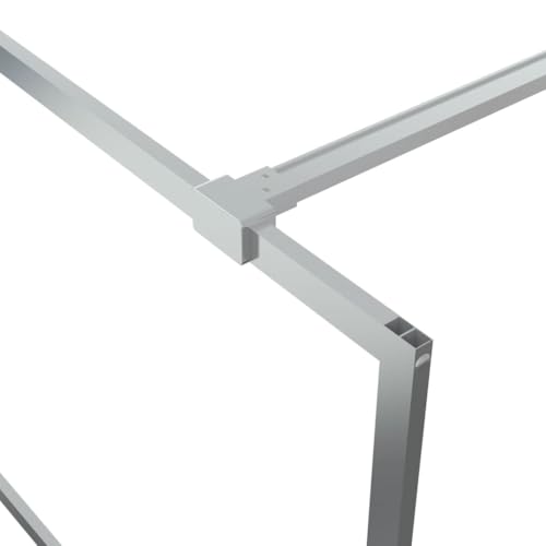Mampara de ducha de aluminio con cristal templado de 5 mm resistente a impactos 6