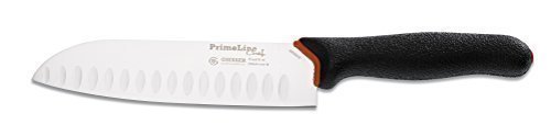 Giesser Messer PrimeLine Chef 18 cm Klingenlänge mit Kullen, Santoku Japanisches Kochmesser - Profimesser