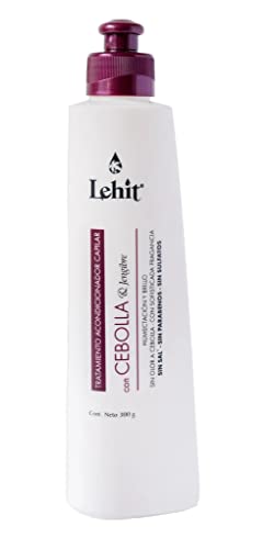 Lehit Onion-based Hair Treatment Unisex, Dry Scalp and Hair, Slow Down Hair Loss Paraben Free (300ml) 10.3 Fl Oz - Imported from Colombia