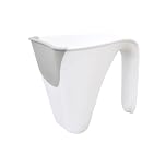 Shnuggle Bath Rinse Jug | Soft Rim Baby & Toddler Shampoo Rinser | Bath Hair Rinsing Cup | Hair Wash Jug with Handle | Essential Bath Accessories | White/Grey