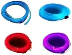 Faixa de luz LED neon RGB automotiva, iluminação ambiente universal para automóveis