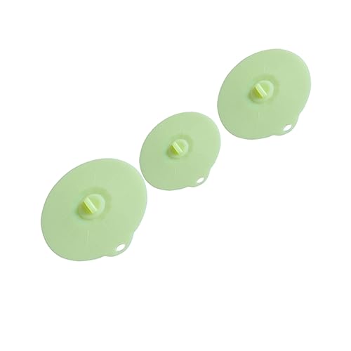DINHEAROM 3 Piezas Tapas Selladas Multifunción Tapas De Tarros De Albañil Tapa Del Tarro De Albañil Cubierta Magnética De Microondas Tapas De Tarros De Conservas Manejar Transparente Green