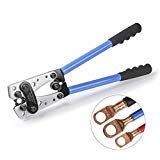 SENTAI Wire Terminal Crimping Tool 6-50mm² Cable Lug Crimper Cu/Al Crimp Terminal Ratchet Electrician Plier