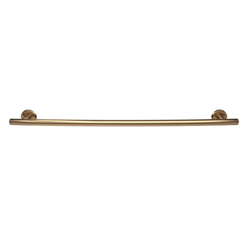 Image of Amerock Arrondi 24 inch Golden Champagne Towel Bar | Decorative bathroom hardware in durable Stainless Steel construction; mounting hardware included for easy installation