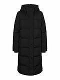 VERO MODA Damen Vmericaholly Long Down Jacket Noos Jacke, Schwarz, M EU