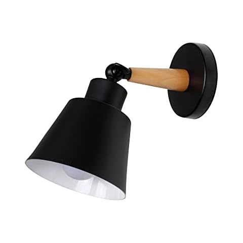 YKSJDFH Wall Sconce E27 Modern Bedroom Bedside Light Home Decoration Wall Lamps Led Headboard Spotlight 180° Adjustable Spin Sconce Study Room Reading Light Cover