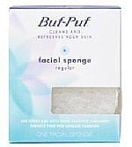 Buf-Puf Facial Sponge, Dermatologist Developed, Removes Deep Down Dirt & Makeup That Causes Breakouts and Blackheads, Reusable, Exfoliating, White, 1 Count