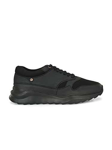Image of Delize Mens Black Brown Sneakers 61753
