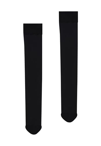 Image of Wolford Individual 10 Denier Knee-Highs Transparent For Women Sheer With Exceptional Smooth Soft Stretchable Comfort Band.