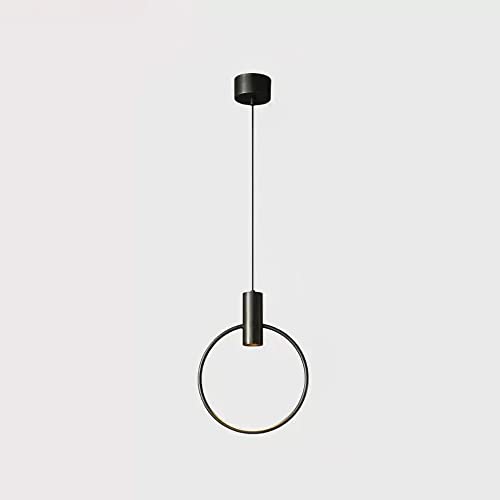 Lamparas de Techo, Candelabro de cabecera de Dormitorio, candelabro Decorativo de Fondo de Sala de Estar, candelabro de cabecera de Cobre Completo de círculo Creativo, lámpara de Estudio Minimalista