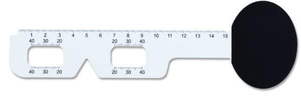 sugra Plastic Optical PD Ruler Pupil Distance Meter Eye Ophthalmic Tool ...