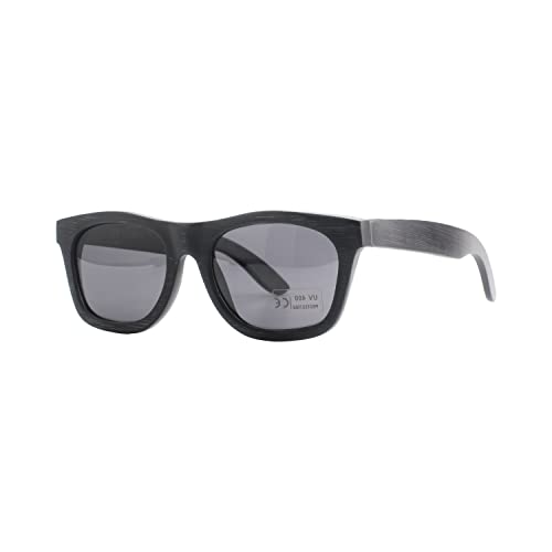 pandoo Lunettes de soleil en bambou avec étui à lunettes, tournevis et pochette - Polarized & UV400 - différents verres - Bois/Femme/Homme/Unisexe/Protection UV