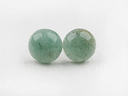 Stud Earrings for Women Jade Earring Studs for Men Genuine Green Jade Jewelry 12mm Large Earring Posts Gift for Graduation Birthday Anniversary Holidays(12mm Semi-circle, Light Green)