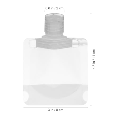 Refillable Empty Squeeze Pouch, 15pcs 30ml Stand Up Pouch Toiletry Lotion Gel Squeezable Bags Plastic Toiletry Containers for Travel Toiletries Cosmetic2