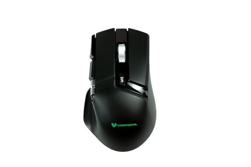 Image of Corporal StrikeX Gaming Mouse | 10,000 DPI Adjustable | RGB Lighting | 1000Hz Polling Rate | Ultra-Fast Response | Dual Mode Wired & Wireless | Ergonomic Design for Gamers - Black