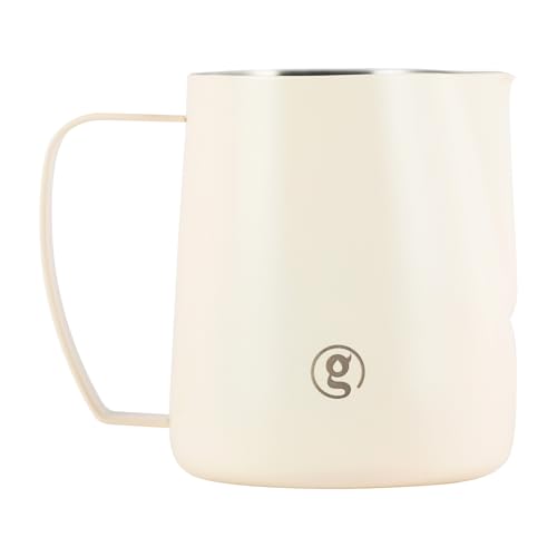 Gemilai 450ml Milk Frothing Pitcher -15.2oz Professional Coffee Steaming Jug for Lattes, Cappuccinos...