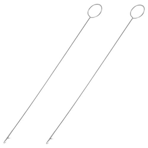 Generic Stainless Steel Long Sewing Hook Loop Turner for Bias Tubing for Button Loops String Belts