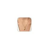 LOLIAS Heart Initial Necklace for Women Girls, 18K Gold Plated Stainless Steel C Pendant Necklace with Cubic Zirconia, Personalised Jewellery Birthday Gift for Mum Girlfriend Teen Girls