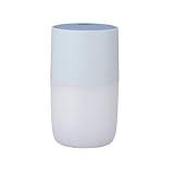 グリーンハウス クラウドミスト加湿器 USB 超音波式 300mL アロマディフューザー コンパクト ナイトライト ブルー GH-UCHD-BL