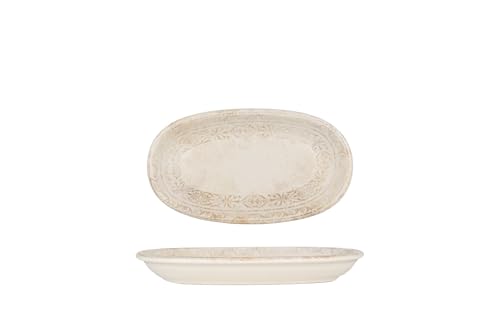 Garanzia del chip Edge By Bone Piatto di servizio - Antico - Porcellana - 15x8.5 cm - set di 2