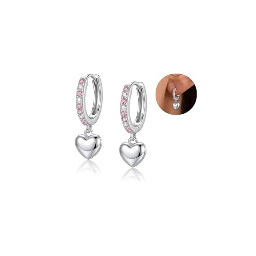 Pendientes de aro de plata 925 con mariposa y estrella joyería hipoalergénica para niñas
