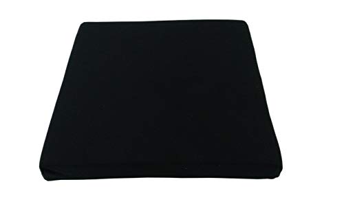 Rollstuhlkissen aus Viscoschaum mit Noppen, Höhe 10 cm, Bezug: Jersey (44 x 43, schwarz)