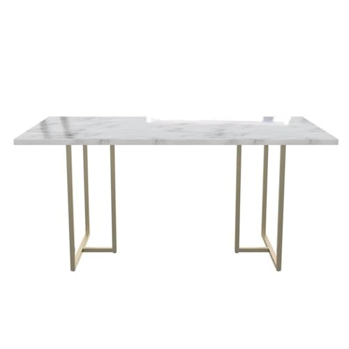 CosmoLiving-Astor-Dining-Table-White-Marble-Top-with-Gold-Legs CosmoLiving Astor Dining Table White Marble Top with Gold Legs
