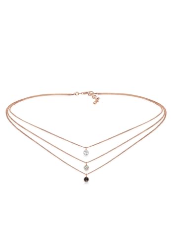 Choker couche avec cristaux en argent 925 : découvrez ce collier femme tendance