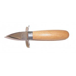 A.K TRADING Couteau de Cuisine HUITRE Garde Manche Bois Lame TREMPE Code 1749