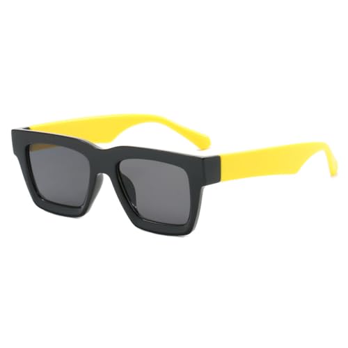 Lunettes de soleil carrées UV400 avec verres teintés pour une protection solaire quotidienne