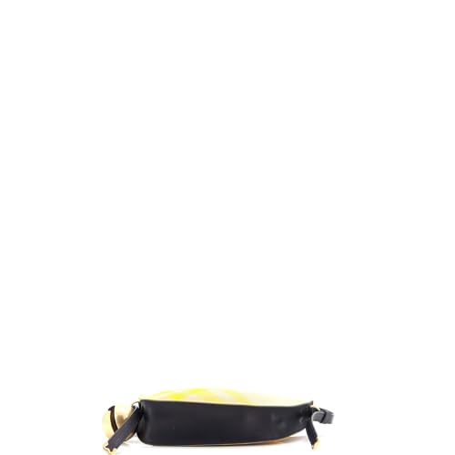 Pre-Loved Shield Sling Shoulder Bag Check Canvas and Leather Mini, Green4