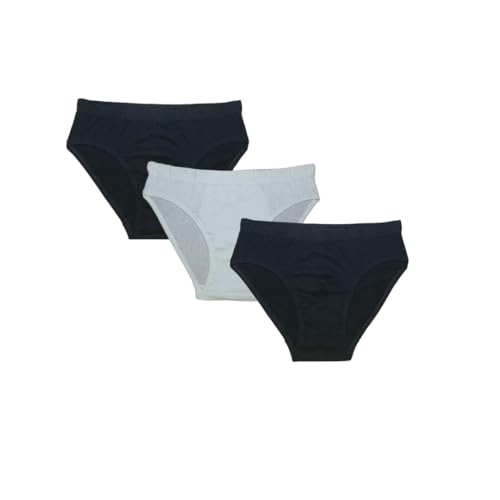 Image of Acumen Men's Underwear Briefs 3-Pack - 100% Combed Cotton, Anti-Bacterial Technology - Premium Ultrasoft Waistband