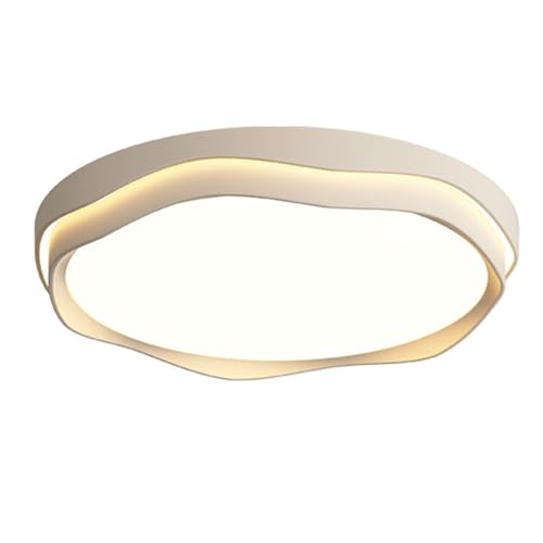 SIVAJI Lámparas De Techo Circulares De Bajo Consumo Lámpara Panel Elegante Y Creativa para El Hogar Luminaria Vintage De Estilo Danés Plana Superbrillante con 3 Niveles De Intensidad Regulable