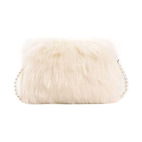 LHHMZ Women’s Cute Faux Fur Clutch Bag Cover