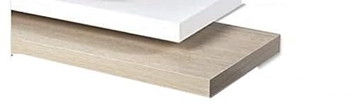 DECORLEGNO - Estante Plan de melamina bordeado 100 x 23 x 3 cm roble claro orificio 14 mm