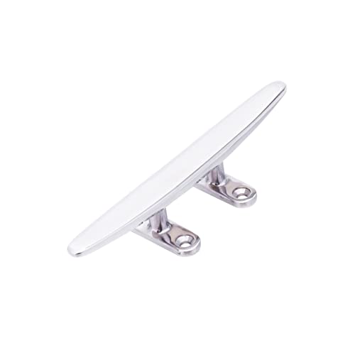 VANZACK 8 Dock Cleats Boat Buckle Boat Horn Marine Flag Pole Accessories Marine Cleat Hooks Pulley Pegboard Hooks Aluminum Boat Train Horn Boat Rope Oar Locks Boat Hook Boat Cleat Silver