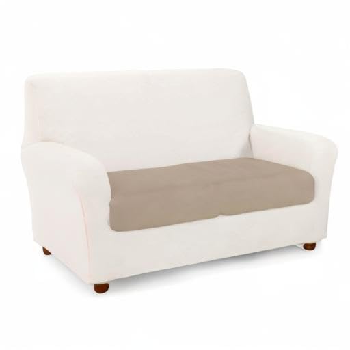 Caleffi 51405 3-Seater Elastic Cushion Cover Natural Melange Cotton, 3 seats - Image 3