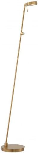 GEORGE KOVACS P4304-248 George's Reading Room LED Floor Lamp, 1-Light, 8 Total Watts, 49.75-in H x 8.25-in W, Honey Gold