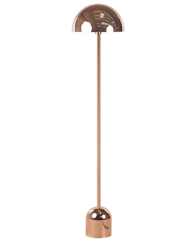 Beliani Lampadaire Design Lampe sur Pied en Métal Cuivré E27 Max 60W...