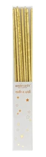 Wonder Candle Gold Celebration Candle Pack Set Of 10 Elegant Gold Decorative Cake Topper Candles For Birthdays Anniversaries And Special Occasions Crafted In Germany