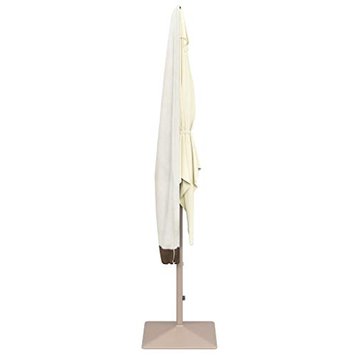Amazon Basics Outdoor Patio Umbrella Cover, Waterproof Fabric Protects Against Rain and UV, All-Season Protection, Beige/White, 7" x 23" x 76" view 3