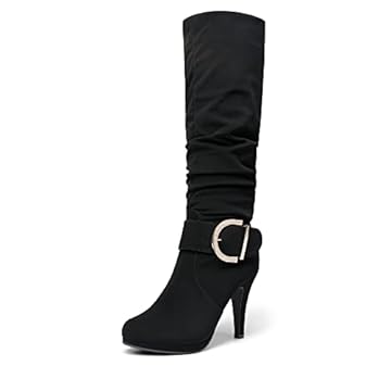 high heel winter boots
