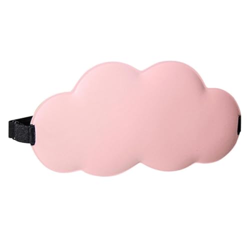 WUSJCOF 1 x Pink Cloud Schlafmaske, 2024 Atmungsaktive 3D-Seiten-Schlafbrille, 100% Verdunkelung, Komfortables und ergonomisches Design mit Memory Foam Augenmuscheln, geeignet für Reisen