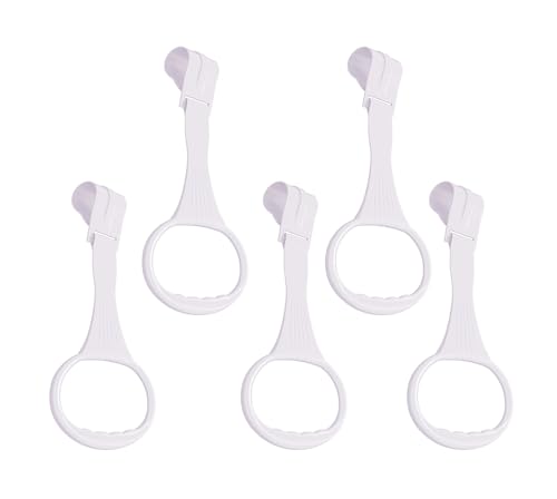 Image of 5pcs WalkAssistant Crib Pull Rings for Infant Toddlers Practice Tool (White)