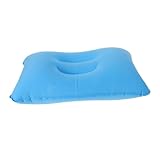 BESTonZON Almohada de Aire Inflable Almohada Inflable Plegable Almohadas de Aire para Dormir Almohada Inflable al Aire cojín Inflable de polivinilo Sky-Blue