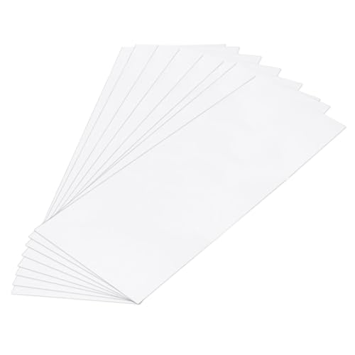Image of MECCANIXITY ABS Plastic Sheet 36 Inch x 12 Inch x 0.06 Inch ABS Styrene Sheets for Building Model DIY Crafts Panel White 8 Pcs