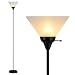 Light Accents 6113-21 Floor Lamp 72" Tall with White Shade (Black)